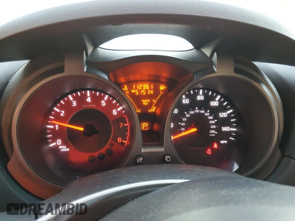 2015 Nissan Juke S with VIN JN8AF5MV0FT564636, listed as a Copart auction lot 79946964 with 112,361 mi miles and Salvage Title. Bid and sale history available at DreamBid. Image 9.