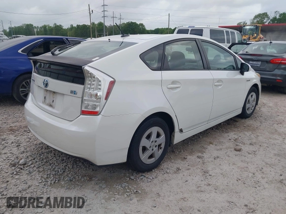 2010 Toyota Prius II with VIN JTDKN3DU1A0239874, listed as a IAAI auction lot 41938659 with Not Provided miles. Bid and sale history available at carsss.com. Image 4.