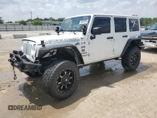 2014 Jeep Wrangler Unlimited Sport with VIN 1C4BJWDG6EL327217, listed as a Copart auction lot 60076855 with 177,184 mi miles and Salvage title. Bid and sale history available at DreamBid. Image 1.