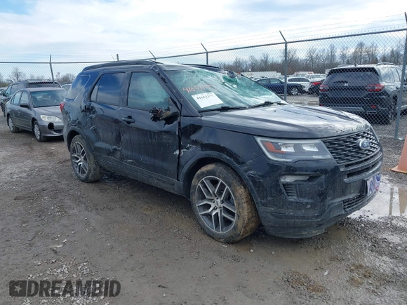 2019 Ford Explorer Sport with VIN 1FM5K8GTXKGA04769, listed as a IAAI auction lot 41651177 with 82,801 mi miles and . Bid and sale history available at DreamBid. Image 1.