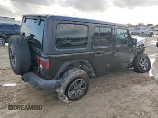 2018 Jeep Wrangler Unlimited Sport S with VIN 1C4HJXDN6JW278334, listed as a Copart auction lot 85453494 with Not provided miles and Salvage title. Bid and sale history available at DreamBid. Image 3.