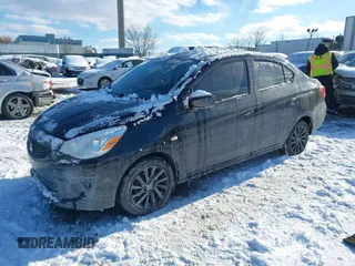 2020 Mitsubishi Mirage G4 SE with VIN ML32F4FJ3LHF07369, listed as a IAAI auction lot 41341163 with 52,975 mi miles. Bid and sale history available at carsss.com. Image 16.
