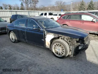 2013 BMW 7 Series 750i xDrive with VIN WBAYB6C50DD223786, listed as a Copart auction lot 87579345 with 143,523 mi miles and Salvage Title. Bid and sale history available at carsss.com. Image 4.