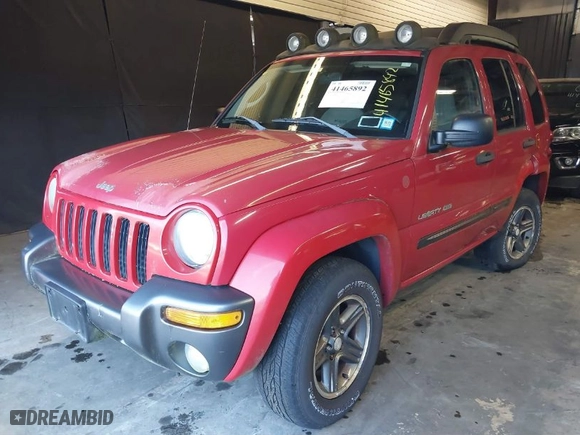 2004 Jeep Liberty Sport with VIN 1J4GL48K84W206909, listed as a IAAI auction lot 41465892 with 144,721 mi miles. Bid and sale history available at carsss.com. Image 2.
