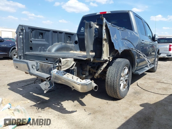2015 Ford F-150 XL with VIN 1FTEW1CGXFFA33502, listed as a IAAI auction lot 41833755 with 128,475 mi miles. Bid and sale history available at carsss.com. Image 4.