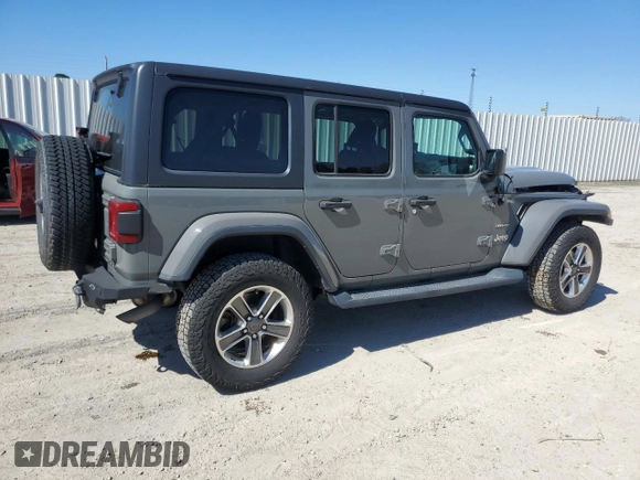 2019 Jeep Wrangler Unlimited Sahara with VIN 1C4HJXEG6KW531041, listed as a Copart auction lot 47387515 with 76,417 mi miles and Non Repairable. Bid and sale history available at carsss.com. Image 3.