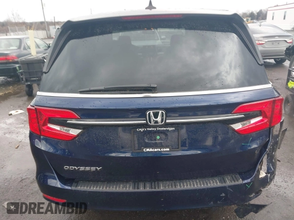 2021 Honda Odyssey EX with VIN 5FNRL6H55MB018776, listed as a IAAI auction lot 41485453 with 53,766 mi miles and . Bid and sale history available at DreamBid. Image 16.