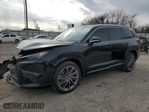 2024 Lexus TX with VIN 5TDAAAA67RS004597, listed as a Copart auction lot 89141225 with 6,382 mi miles and Salvage Title. Bid and sale history available at carsss.com. Image 1.