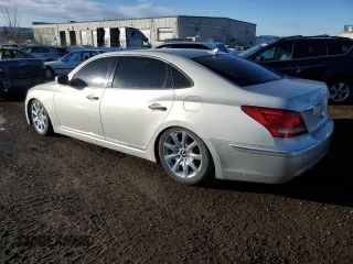 2012 Hyundai Equus Signature with VIN KMHGH4JHXCU051341, listed as a Copart auction lot 46582205 with 161,776 mi miles and Clean title. Bid and sale history available at DreamBid. Image 2.
