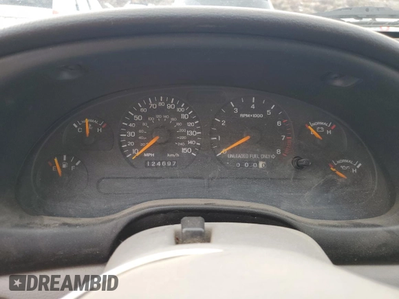 1998 Ford Mustang GT z VIN 1FAFP45X6WF186450, wystawiony jako Copart lot #45398475 z przebiegiem 124 697 mil mil oraz Szkoda całkowita • Salvage title. Historia ofert i sprzedaży dostępna na DreamBid. Obrazek 9.