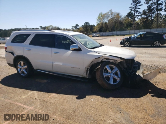 2012 Dodge Durango Citadel with VIN 1C4SDJET5CC158164, listed as a Copart auction lot 49826945 with 183,514 mi miles and Salvage Title. Bid and sale history available at DreamBid. Image 4.