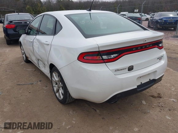 2013 Dodge Dart Rallye with VIN 1C3CDFBH5DD157405, listed as a IAAI auction lot 41940318 with 172,036 mi miles and . Bid and sale history available at carsss.com. Image 3.