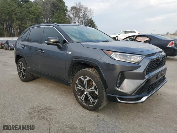 2021 Toyota RAV4 Prime XSE with VIN JTMEB3FVXMD023420, listed as a Copart auction lot 47347995 with 68,130 mi miles and Salvage Title. Bid and sale history available at carsss.com. Image 4.