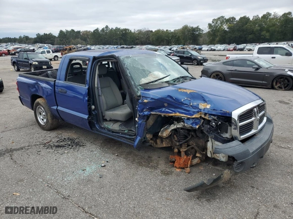 2007 Dodge Dakota ST with VIN 1D3HW28P07S200719, listed as a Copart auction lot 87631355 with 0 mi miles and Salvage Title. Bid and sale history available at carsss.com. Image 4.