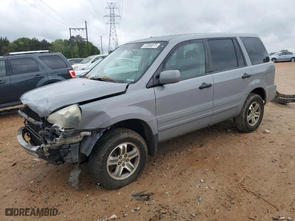 2004 Honda Pilot EX with VIN 2HKYF185X4H579532, listed as a Copart auction lot 52068875 with 216,251 mi miles and Salvage Title. Bid and sale history available at carsss.com. Image 1.