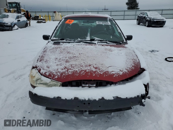 1998 Ford Contour LX with VIN 1FALP6533WK169351, listed as a Copart auction lot 43736955 with 128,150 mi miles and Salvage Title. Bid and sale history available at DreamBid. Image 5.
