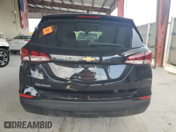 2023 Chevrolet Equinox LS with VIN 3GNAXHEG9PL154005, listed as a Copart auction lot 57805865 with Not provided miles and Salvage title. Bid and sale history available at DreamBid. Image 6.
