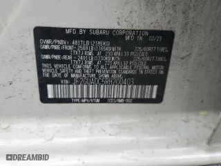 2024 Subaru Crosstrek Premium with VIN JF2GUADC5RH200403, listed as a Copart auction lot 49703685 with 21,895 mi miles and Salvage Title. Bid and sale history available at carsss.com. Image 13.