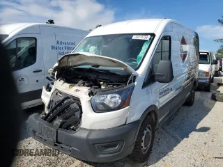 2022 Ford Transit Cargo with VIN 1FTBR1C86NKA35336, listed as a Copart auction lot 70274734 with 113,110 mi miles and Salvage Title. Bid and sale history available at DreamBid. Image 1.