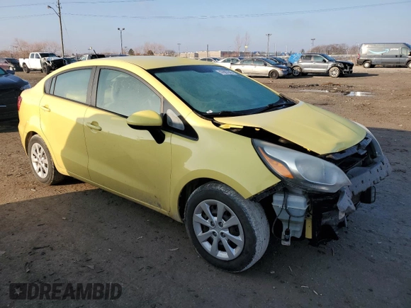 2016 Kia Rio LX with VIN KNADM4A34G6565538, listed as a Copart auction lot 47887645 with 130,394 mi miles and Salvage Title. Bid and sale history available at carsss.com. Image 4.