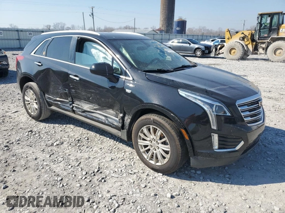 2017 Cadillac XT5 FWD with VIN 1GYKNARS8HZ241195, listed as a Copart auction lot 46613485 with 113,680 mi miles and Salvage Title. Bid and sale history available at DreamBid. Image 4.