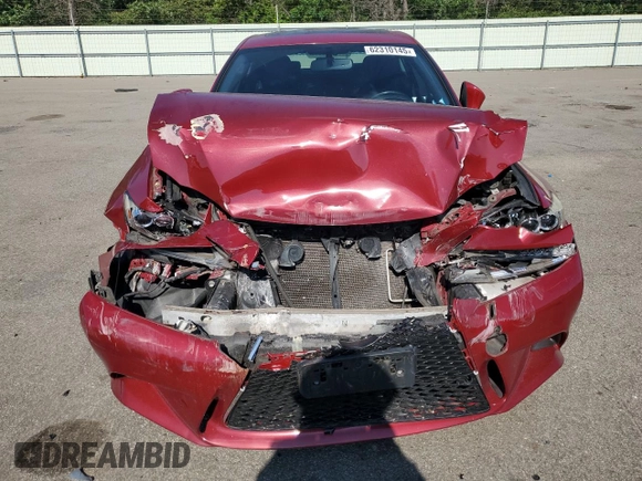 2014 Lexus IS 250 with VIN JTHCF1D27E5007369, listed as a Copart auction lot 62310145 with 79,419 mi miles and Salvage title. Bid and sale history available at DreamBid. Image 5.