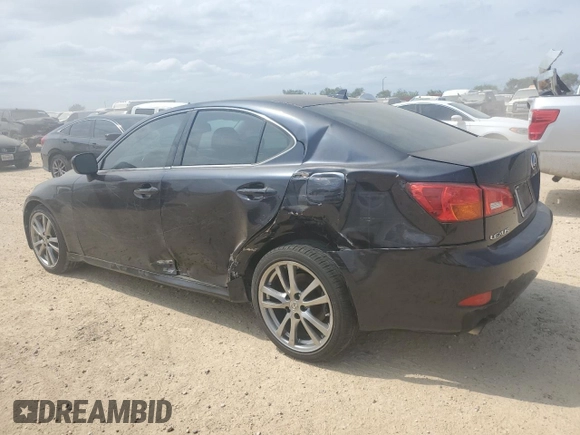 2008 Lexus IS with VIN JTHBK262885082029, listed as a Copart auction lot 53275535 with 237,252 mi miles and Salvage Title. Bid and sale history available at carsss.com. Image 2.