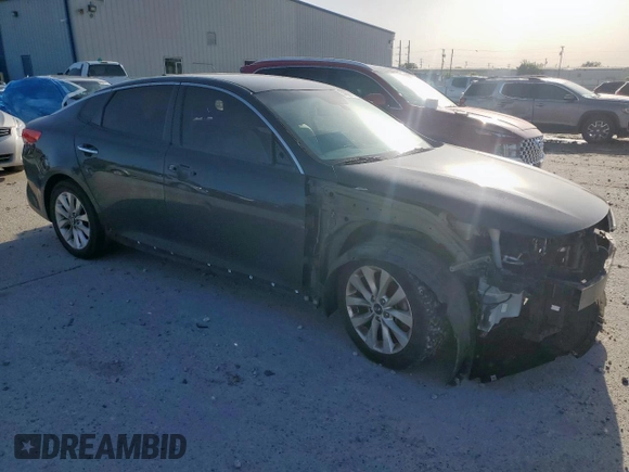 2016 Kia Optima LX with VIN 5XXGT4L38GG077310, listed as a Copart auction lot 57438535 with 113,047 mi miles and Salvage title. Bid and sale history available at DreamBid. Image 4.