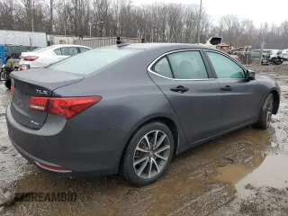 2015 Acura TLX V6 Advance with VIN 19UUB3F75FA000744, listed as a Copart auction lot 43177775 with 94,576 mi miles and Salvage Title. Bid and sale history available at carsss.com. Image 3.