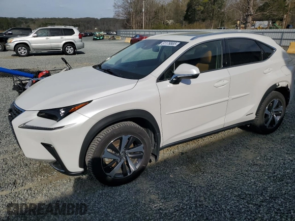 2018 Lexus NX 300h with VIN JTJBJRBZ4J2095848, listed as a Copart auction lot 51179865 with 93,053 mi miles and Salvage title. Bid and sale history available at DreamBid. Image 1.