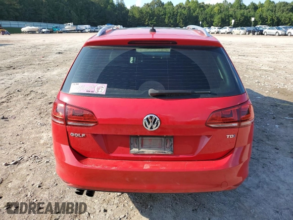2015 Volkswagen Golf SportWagen TDI SEL with VIN 3VWCA7AU1FM509070, listed as a Copart auction lot 72637134 with 158,691 mi miles and Salvage Title. Bid and sale history available at carsss.com. Image 6.