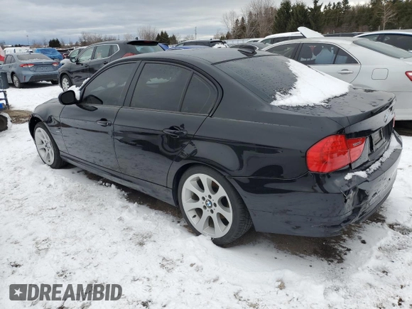 2011 BMW 3 Series 328i xDrive with VIN WBAPK7C57BA772711, listed as a Copart auction lot 80191064 with 0 mi miles and Salvage Title. Bid and sale history available at carsss.com. Image 2.