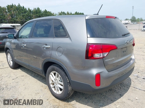 2014 Kia Sorento LX with VIN 5XYKTCA65EG467436, listed as a IAAI auction lot 42177293 with 144,387 mi miles. Bid and sale history available at carsss.com. Image 3.