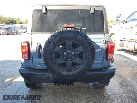 2024 Ford Bronco Black Diamond with VIN 1FMDE1AH5RLA05733, listed as a Copart auction lot 82016644 with 3,629 mi miles and Salvage Title. Bid and sale history available at DreamBid. Image 6.