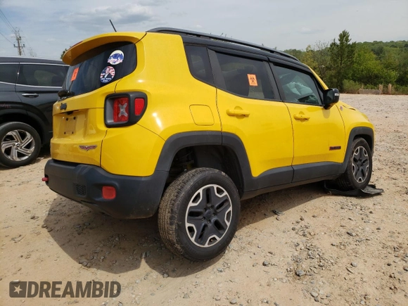 2015 Jeep Renegade Trailhawk with VIN ZACCJBCT2FPC20531, listed as a Copart auction lot 53434975 with 130,962 mi miles and Salvage Title. Bid and sale history available at carsss.com. Image 3.