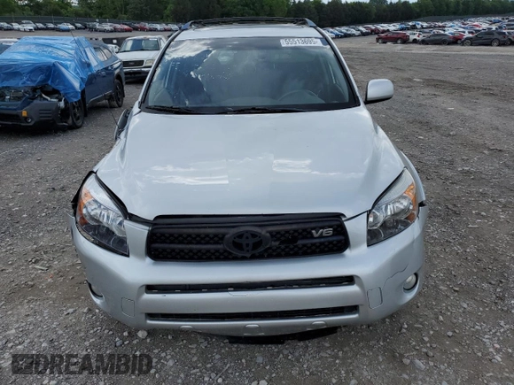 2008 Toyota RAV4 Sport with VIN JTMBK32V185056847, listed as a Copart auction lot 55513695 with 205,866 mi miles and Salvage title. Bid and sale history available at DreamBid. Image 5.