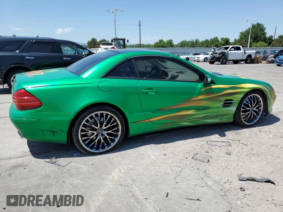 2006 Mercedes-Benz SL 500 with VIN WDBSK75F06F109541, listed as a Copart auction lot 61430545 with 106,428 mi miles and Salvage title. Bid and sale history available at DreamBid. Image 3.