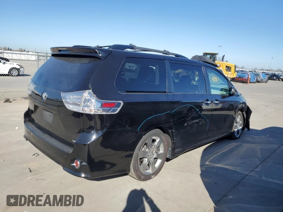 2014 Toyota Sienna SE with VIN 5TDXK3DC2ES482229, listed as a Copart auction lot 47080475 with 316,711 mi miles and Salvage Title. Bid and sale history available at DreamBid. Image 3.