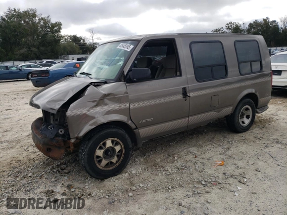 2001 Chevrolet Astro Cargo Van YF7 Upfitter with VIN 1GBDM19W61B157562, listed as a Copart auction lot 42945935 with 271,206 mi miles and Salvage Title. Bid and sale history available at carsss.com. Image 1.