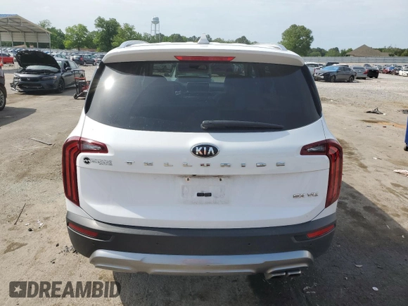 2021 Kia Telluride EX with VIN 5XYP34HC4MG180062, listed as a Copart auction lot 56960365 with 62,713 mi miles and Salvage title. Bid and sale history available at DreamBid. Image 6.