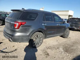 2017 Ford Explorer Platinum with VIN 1FM5K8HT7HGB79083, listed as a Copart auction lot 41799315 with 164,727 mi miles and Salvage Title. Bid and sale history available at carsss.com. Image 3.