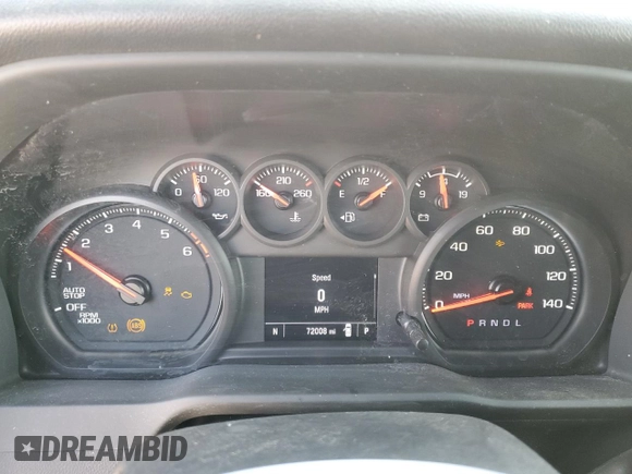 2023 Chevrolet Silverado 1500 Work Truck with VIN 3GCNAAEK4PG355102, listed as a Copart auction lot 48812345 with 72,008 mi miles and Clean Title. Bid and sale history available at carsss.com. Image 9.