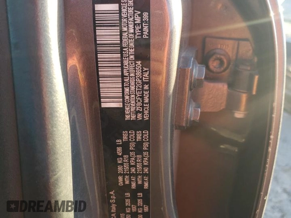 2016 FIAT 500X Trekking Plus z VIN ZFBCFYET2GP386504, wystawiony jako Copart lot #82576594 z przebiegiem 183 959 mil mil oraz Szkoda całkowita • Salvage title. Historia ofert i sprzedaży dostępna na DreamBid. Obrazek 14.