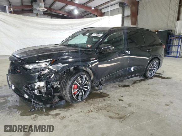 2022 Acura MDX Type S w/Advance Package with VIN 5J8YD8H88NL001985, listed as a Copart auction lot 70295564 with 35,651 mi miles and Salvage Title. Bid and sale history available at carsss.com. Image 1.