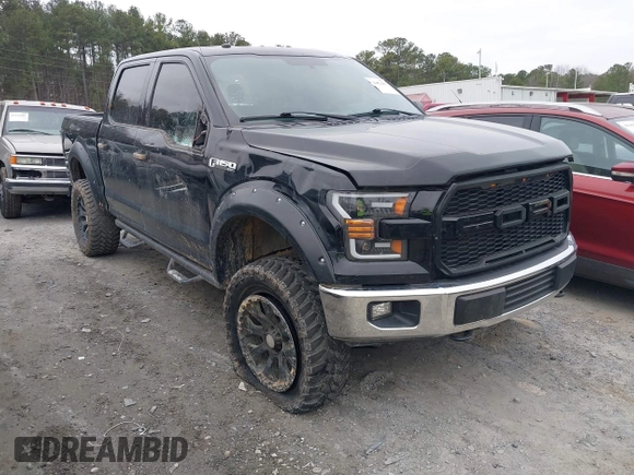 2017 Ford F-150 XL with VIN 1FTEW1EF8HFC36816, listed as a IAAI auction lot 41481007 with 100,828 mi miles. Bid and sale history available at carsss.com. Image 1.
