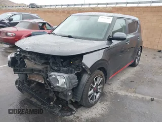2021 Kia Soul GT-Line with VIN KNDJ63AU0M7791701, listed as a IAAI auction lot 41741468 with 54,715 mi miles and . Bid and sale history available at DreamBid. Image 19.