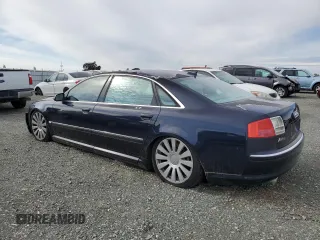 2004 Audi A8 L with VIN WAUML44E74N021729, listed as a Copart auction lot 78591314 with Not Provided miles and Clean Title. Bid and sale history available at carsss.com. Image 2.