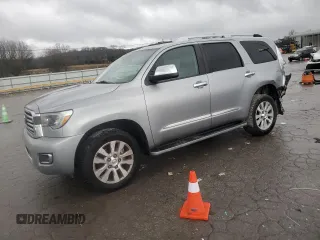 2019 Toyota Sequoia Platinum with VIN 5TDDY5G13KS167877, listed as a Copart auction lot 43244105 with 156,998 mi miles and Salvage Title. Bid and sale history available at carsss.com. Image 1.