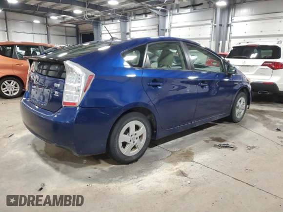 2011 Toyota Prius I with VIN JTDKN3DU4B0319199, listed as a Copart auction lot 85914934 with 317,409 mi miles and Salvage Title. Bid and sale history available at carsss.com. Image 3.