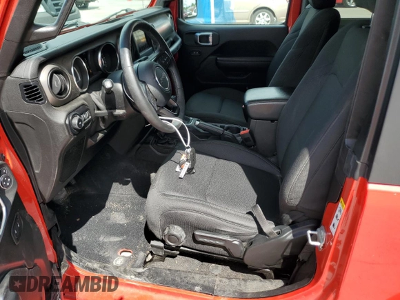 2019 Jeep Wrangler Sport S z VIN 1C4GJXAGXKW510968, wystawiony jako Copart lot #55758615 z przebiegiem 86 370 mil mil oraz Szkoda całkowita • Salvage title. Historia ofert i sprzedaży dostępna na DreamBid. Obrazek 7.